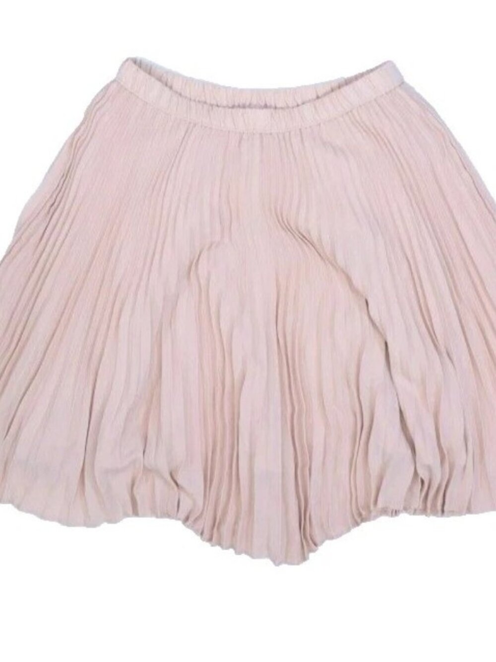 Banana Republic Womens Pink Blush Pull On Pleated Lined Mini Skirt